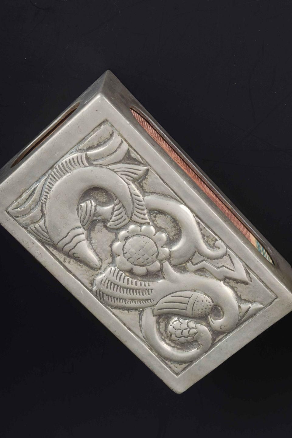 Just Andersen. Vase And Matchbox Holder In Pewter, 1930s–40s. photo for sale