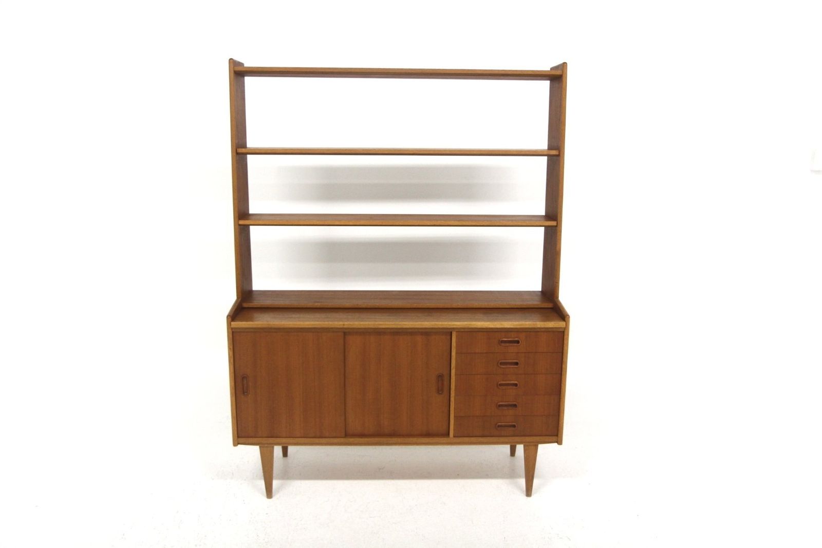Scandinavian Teak Secretary Desk, Sweden, 1960s photo vintage
