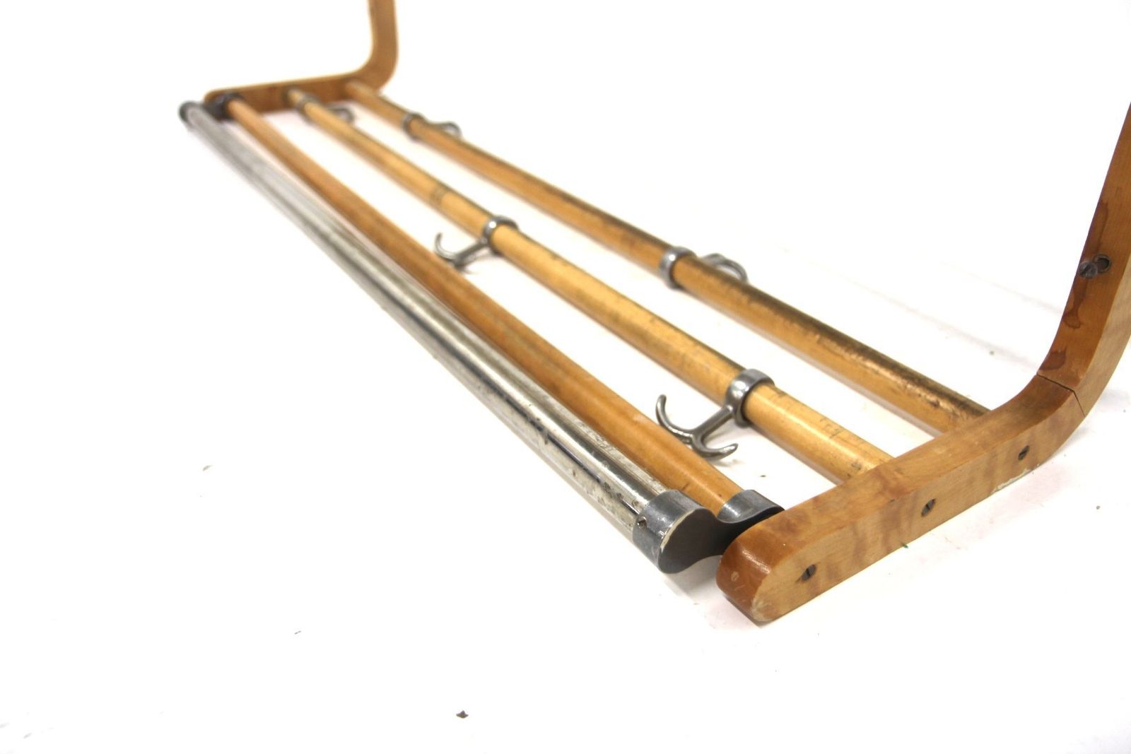 Scandinavian Coat Rack In Beech Wood, Sweden, 1950s