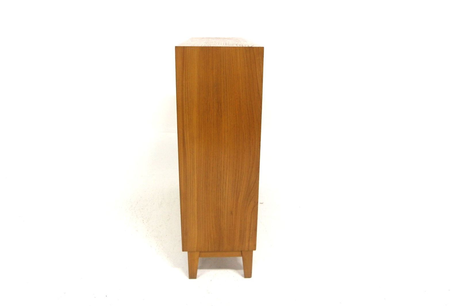 Swedish Modern Scandinavian Elm Bookcase, Sweden, 1940s