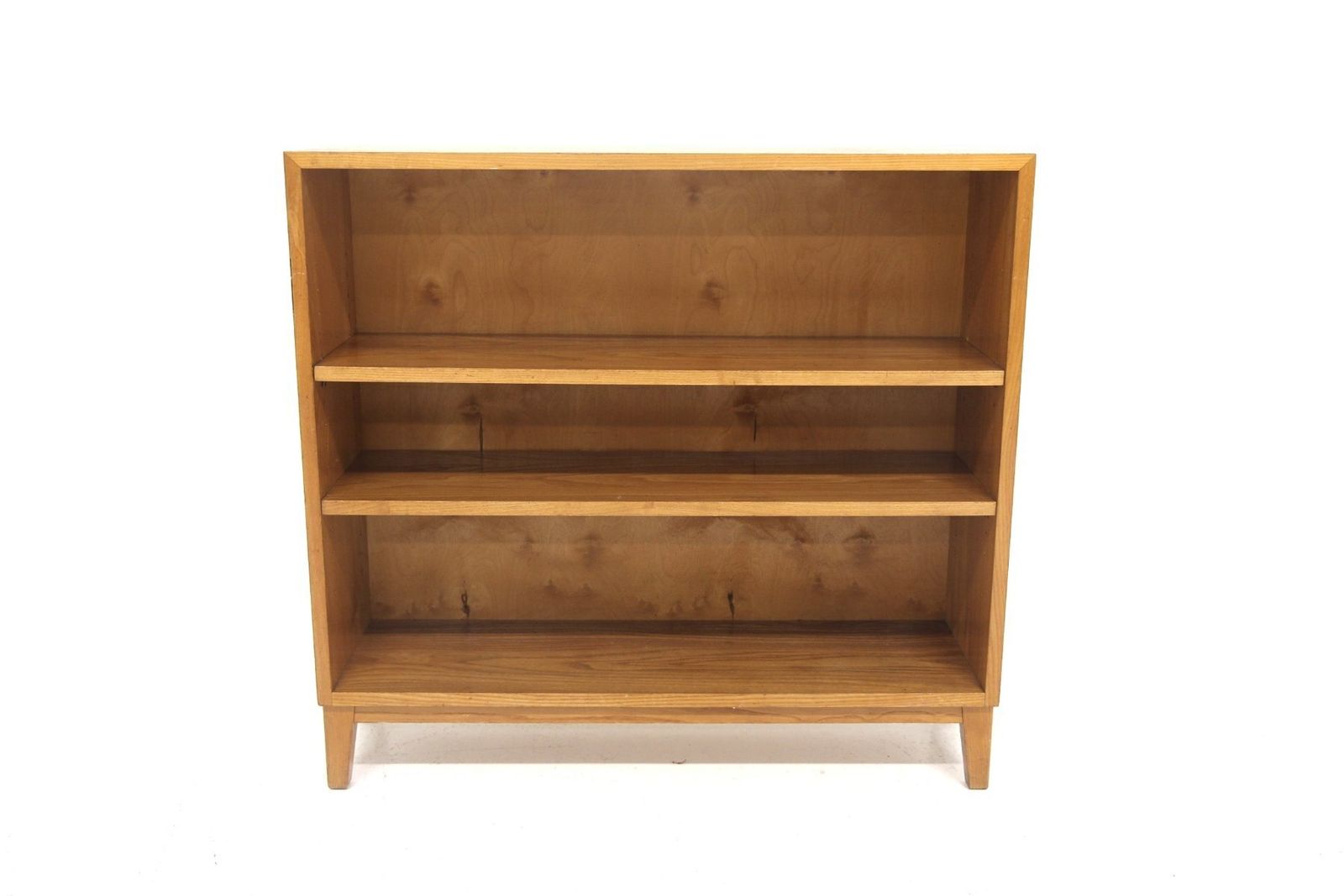 Swedish Modern Scandinavian Elm Bookcase, Sweden, 1940s photo for sale