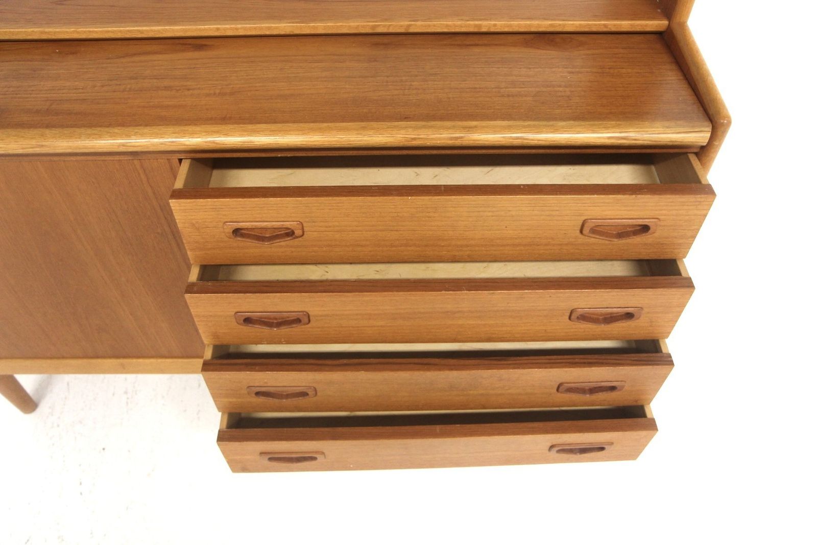 Scandinavian Teak Secretary Desk, Sweden, 1960s photo vintage