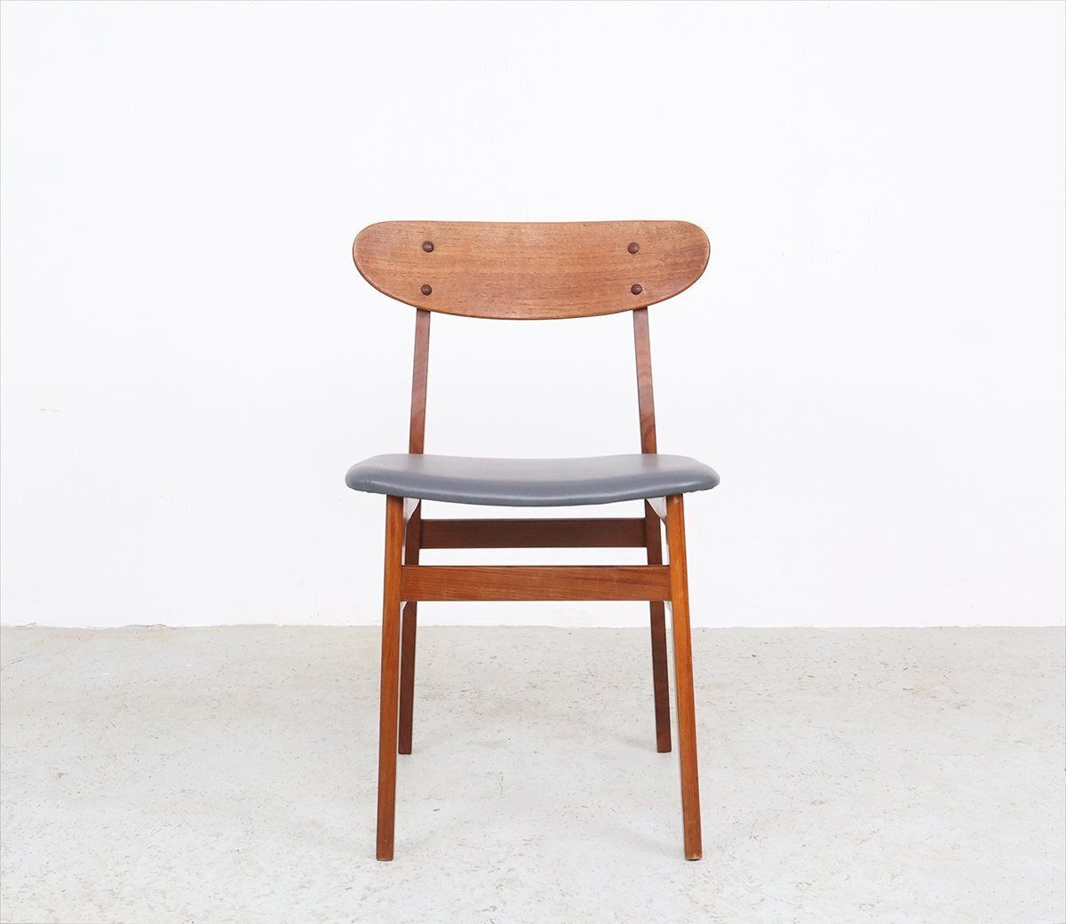 Teak Chairs With Grey Faux Leather From Farstrup Møbler, 1960s, Set Of 4 photo Furniture