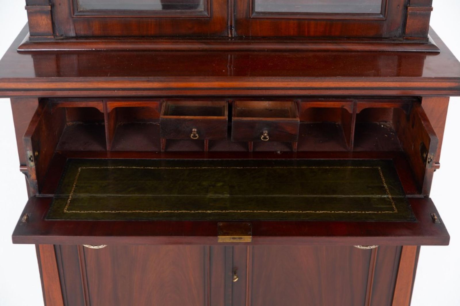 Period Victorian Secretaire Bookcase Bureau Cabinet 1860 photo buy