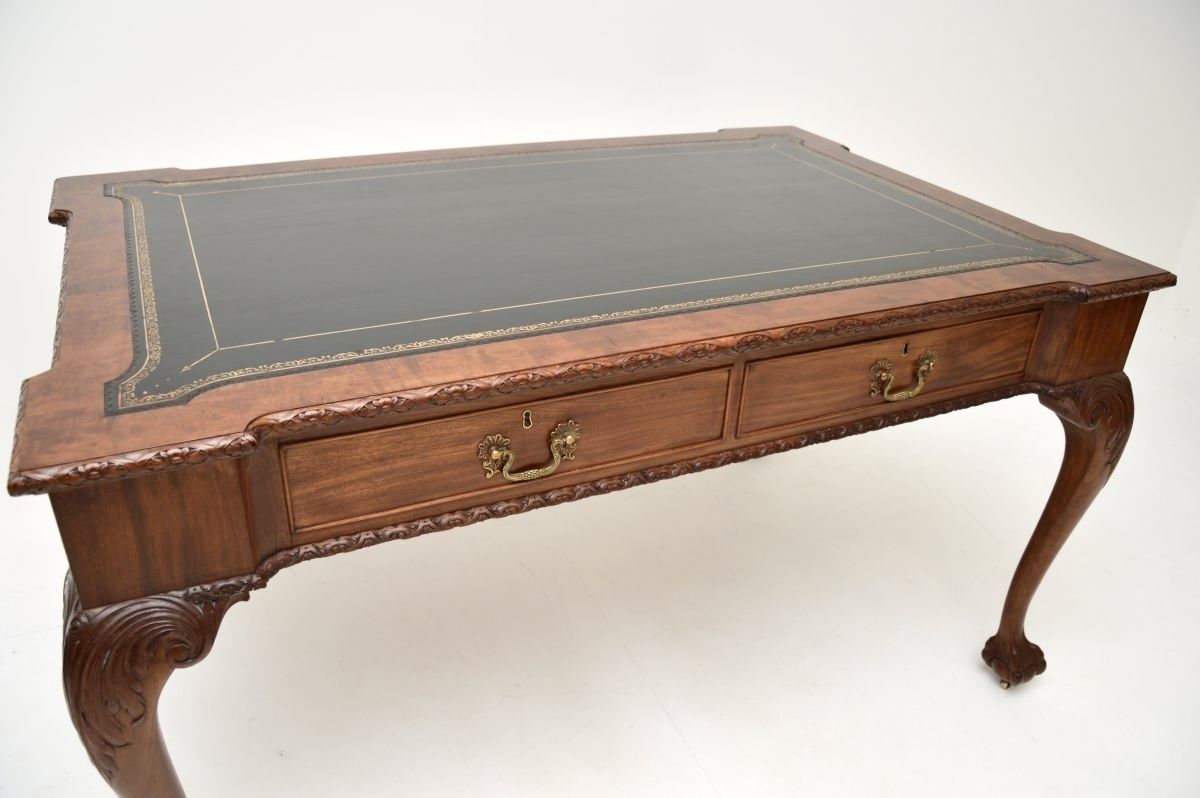 Furniture Antique Mahogany Chippendale Revival Desk By Gillows photo