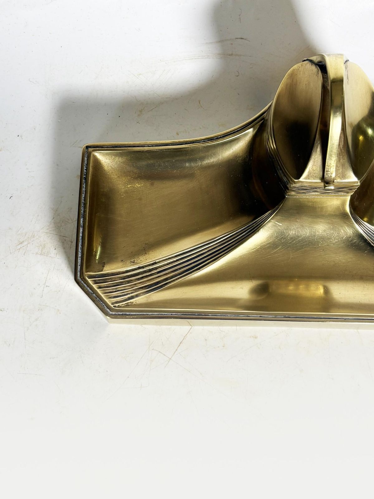 Art Nouveau Brass Inkwell, France, 1900 photo vinterior
