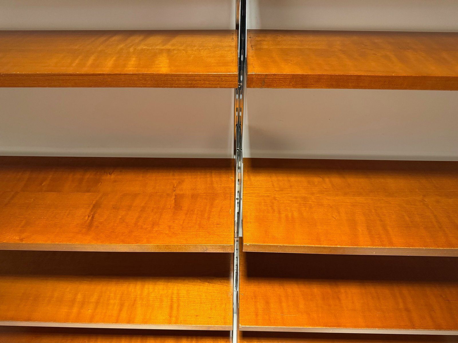 Furniture Adjustable Shelving System In Teak With Steel, Belgium, 1960 photo