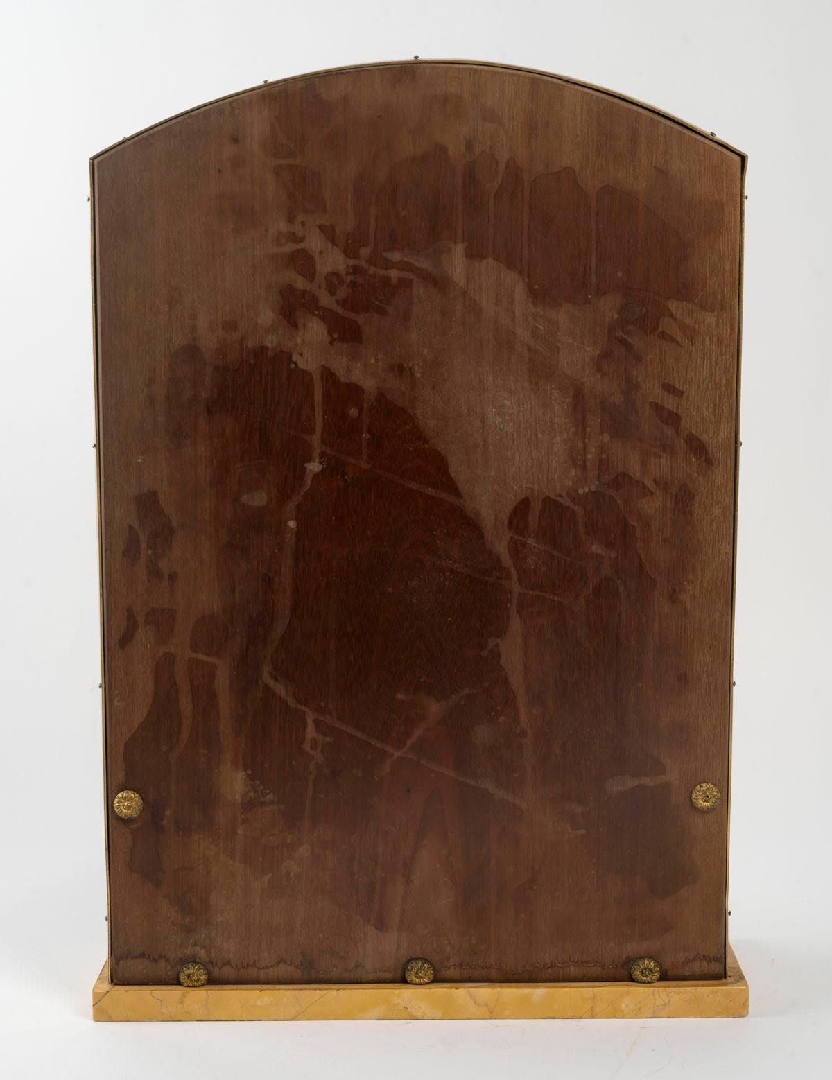 Empire Style Toilet Mirror In Cookie, Marble And Gilt Brass, 19th Century. photo 4534.0