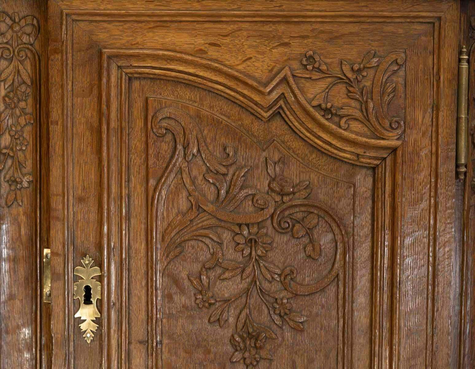 2786.0 19th Century Sideboard Forming A Sloping Desk, Carved Oak, Napoleon III Period. photo
