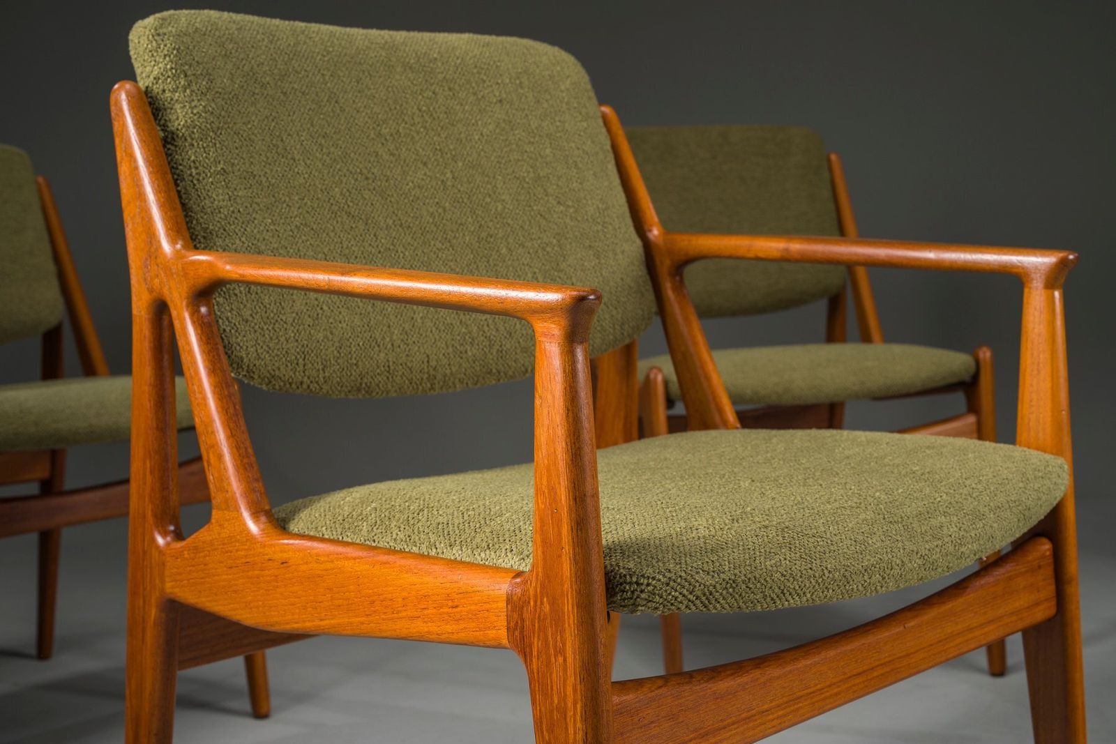 Danish Ella Chairs In Teak Attributed To Arne Vodder For Vamo Sønderborg, 1960s, Set Of 6 photo 3656.0