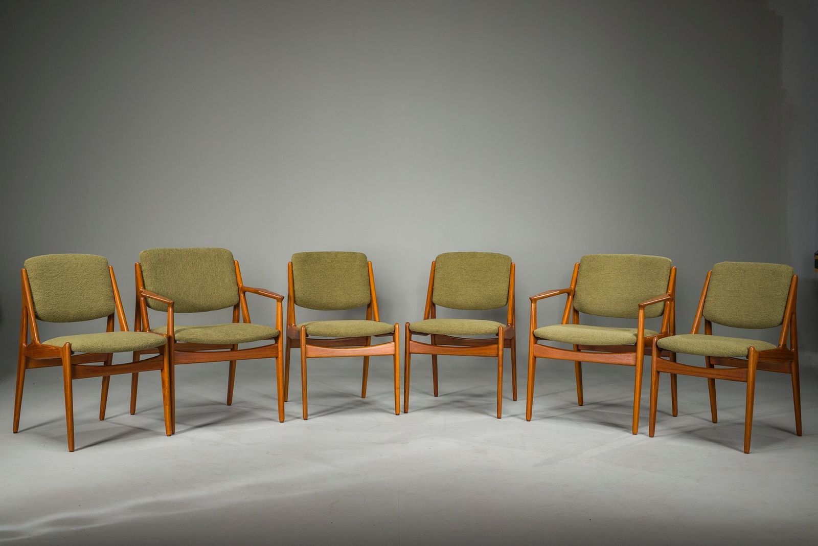 Danish Ella Chairs In Teak Attributed To Arne Vodder For Vamo Sønderborg, 1960s, Set Of 6 photo vinterior
