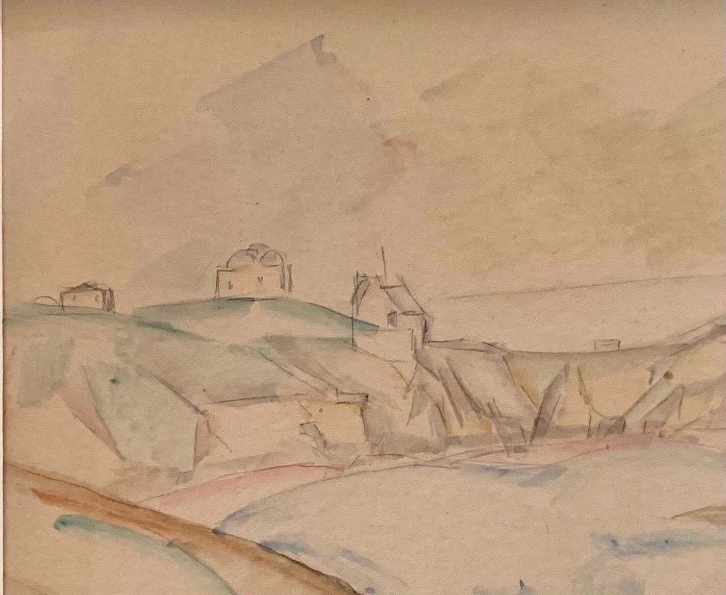 Léopold Survage "Landscape" Watercolor Cm. 30 X 22 1910 1920 photo for sale