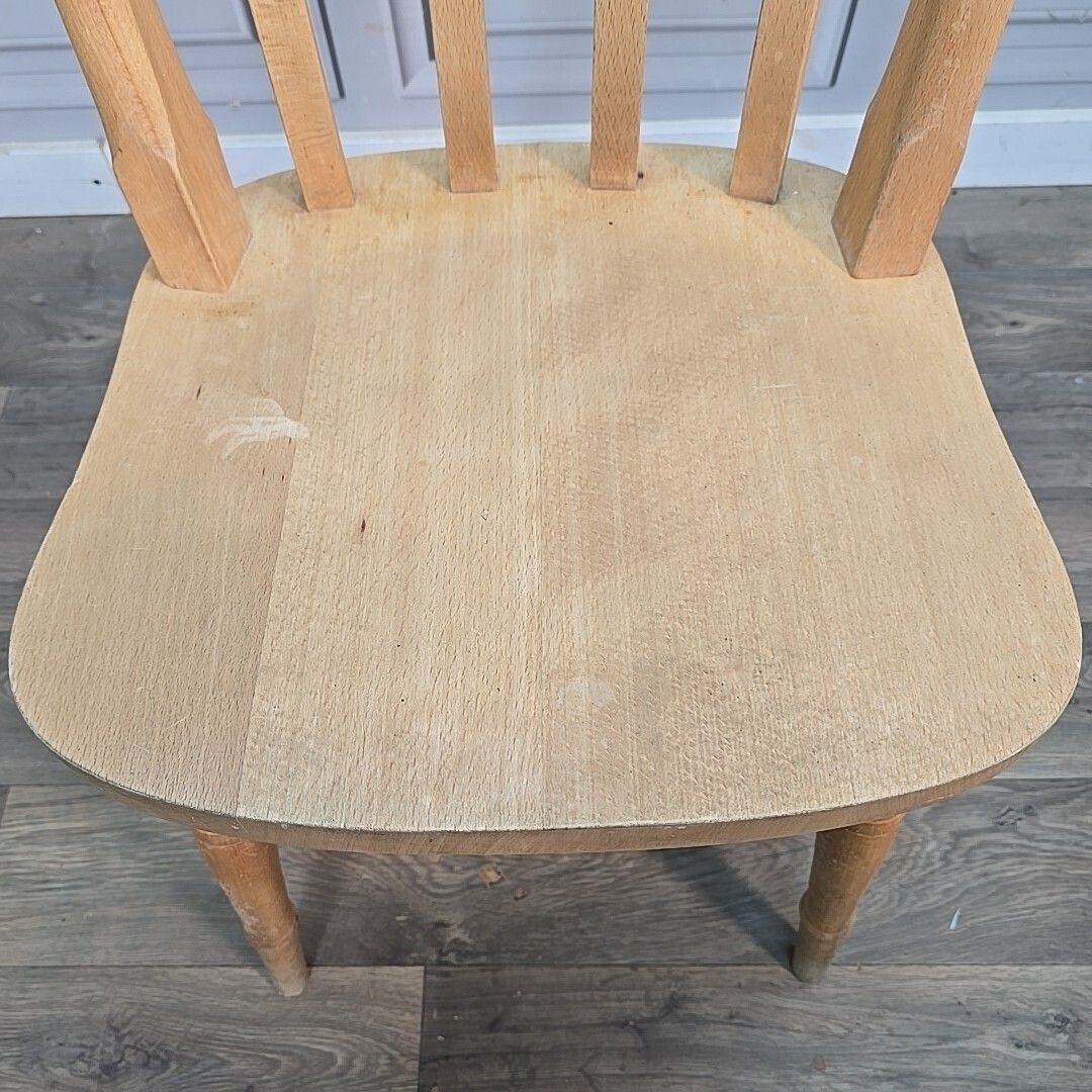 Antique Wooden Farmhouse Chairs   Victorian Style Turned Country Windsor  Solid photo vintage