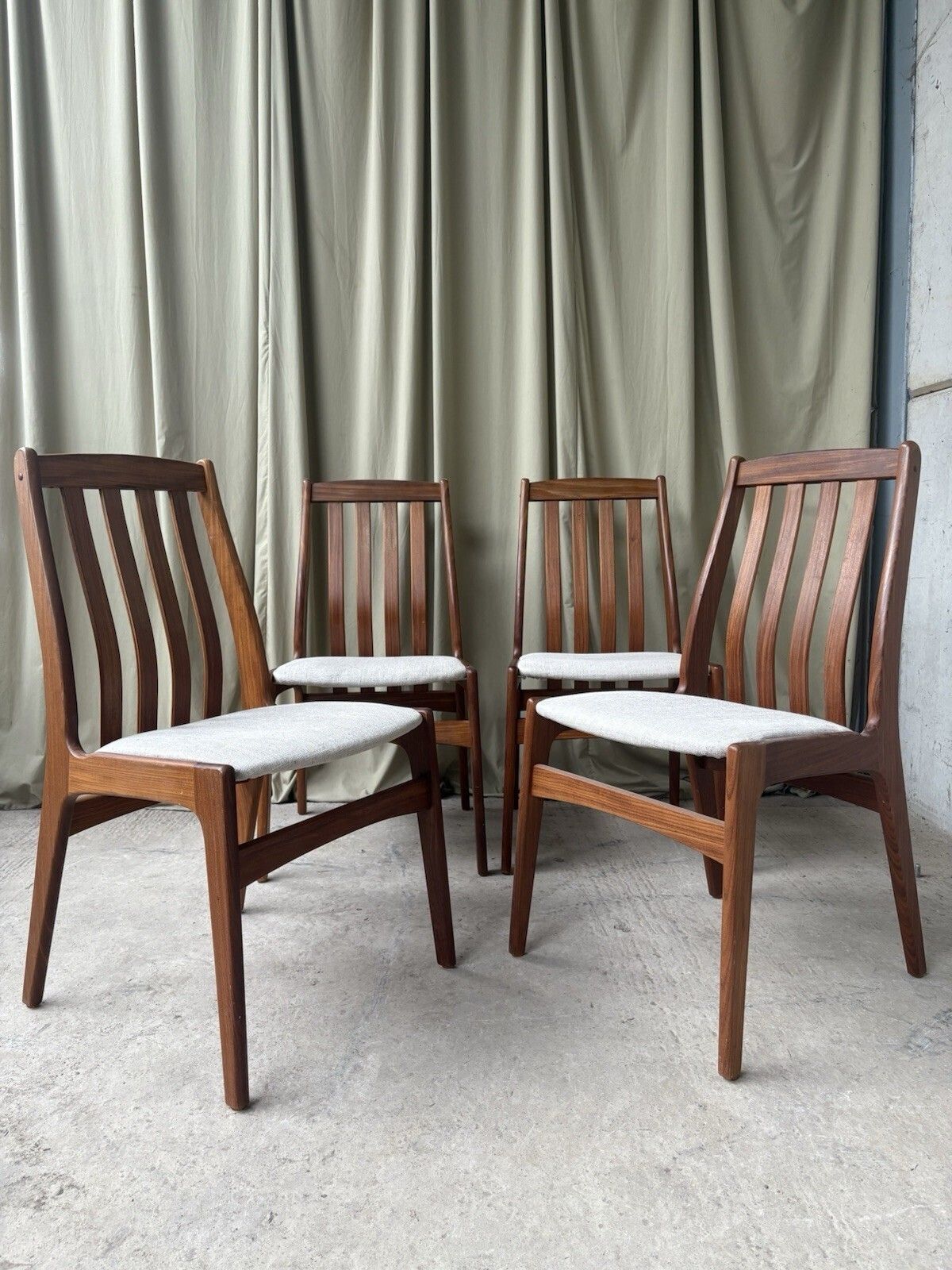Vtg Mid Century 4 Schonning & Elgaard Danish Dining Chairs Retro Scandi R1005 photo furniture