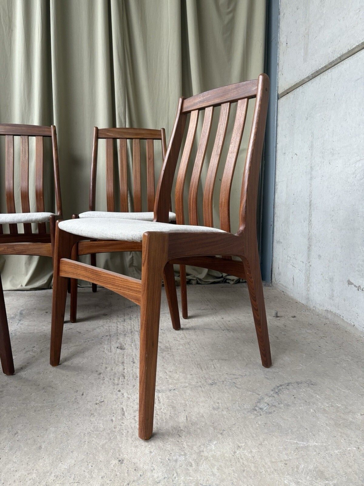 Vtg Mid Century 4 Schonning & Elgaard Danish Dining Chairs Retro Scandi R1005 photo vinterior