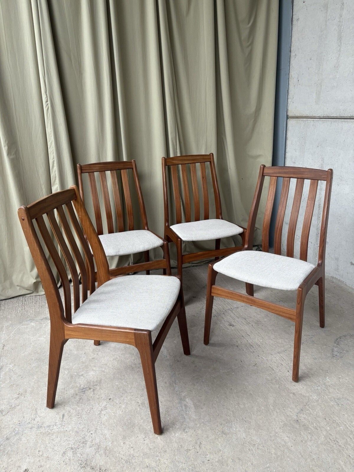 Vtg Mid Century 4 Schonning & Elgaard Danish Dining Chairs Retro Scandi R1005 photo buy