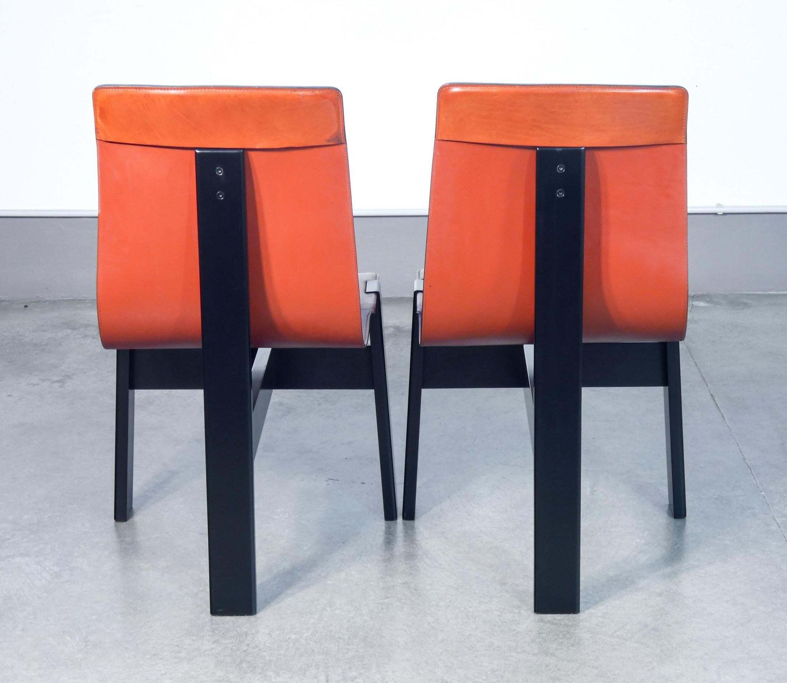 photo for sale Set Of Four "Tre 3" Chairs Designed By Angelo Mangiarotti For Skipper. 1970s