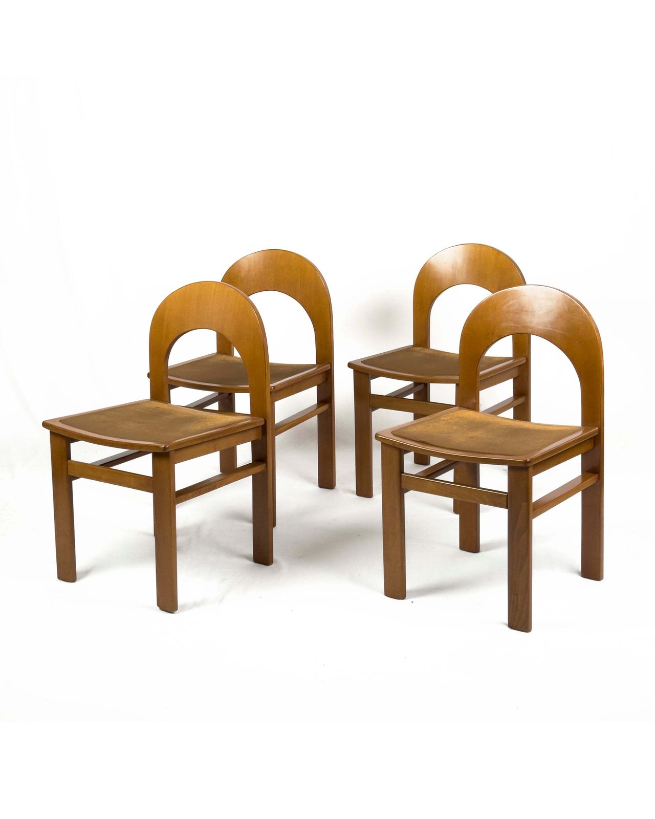 photo for sale Set Of 4 Arcadia Chairs By Adalberto Caraceni For Tagliabue, Italy 1970s