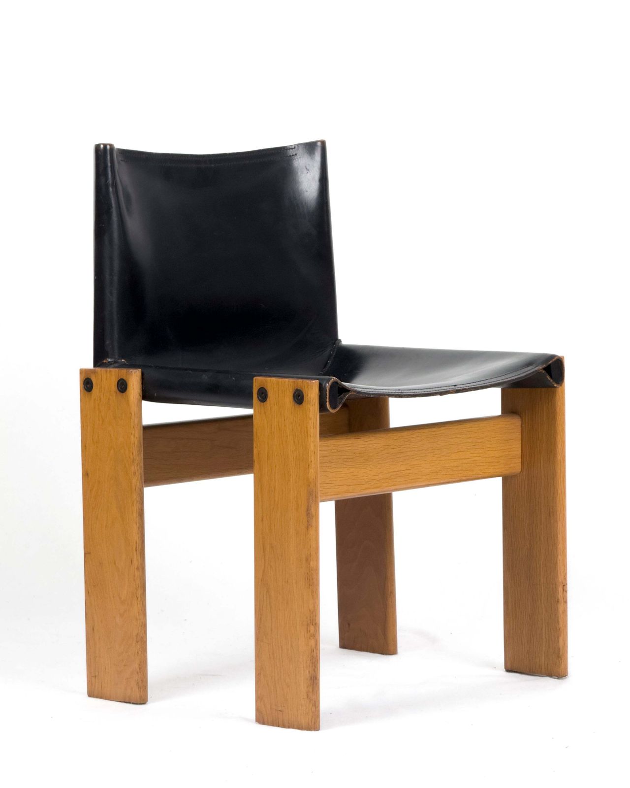 Set Of 4 Monk Dining Chairs By Afra & Tobia Scarpa For Molteni, 1970s photo Furniture