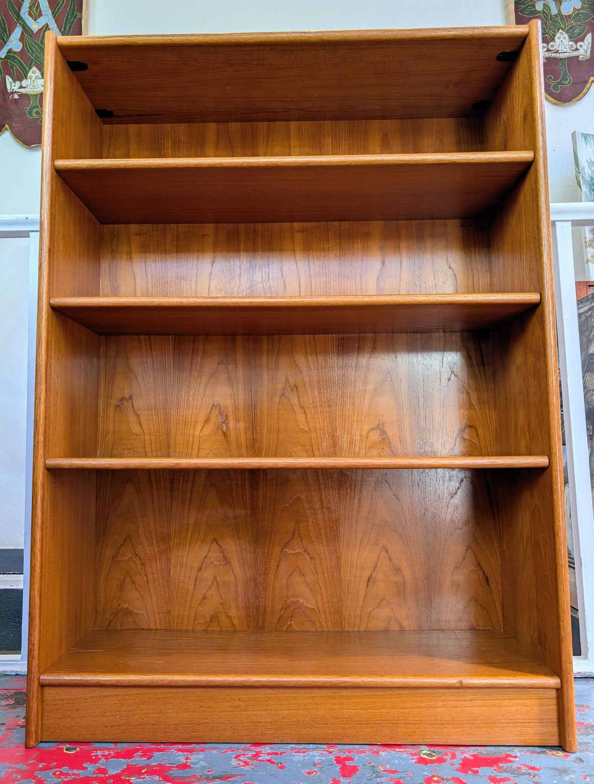 1960s Mcm Danish Teak Bookcase By Domino Mobler. photo vinterior