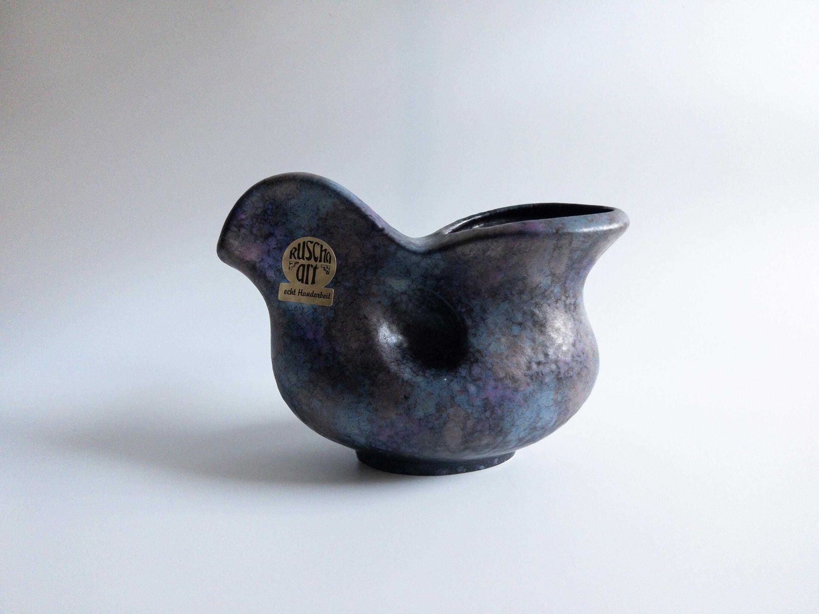 photo furniture Ruscha Purple Bird Vase   West German Art Pottery   Form G 1