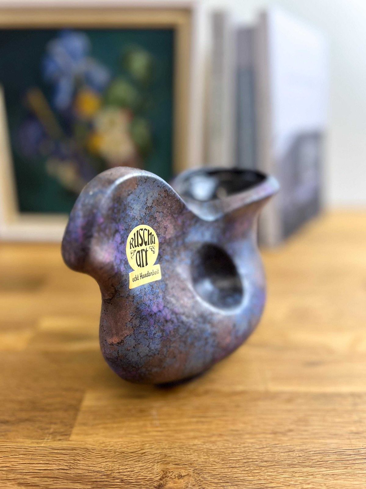 photo vinterior Ruscha Purple Bird Vase   West German Art Pottery   Form G 1
