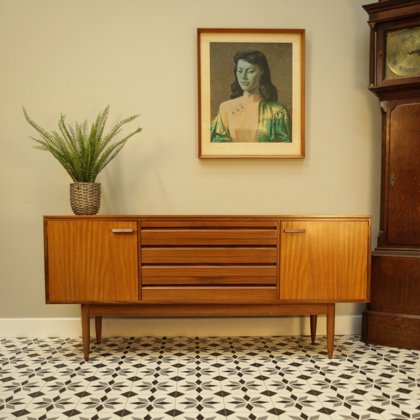 White And Newton Teak Mid Century Sideboard photo 675.0