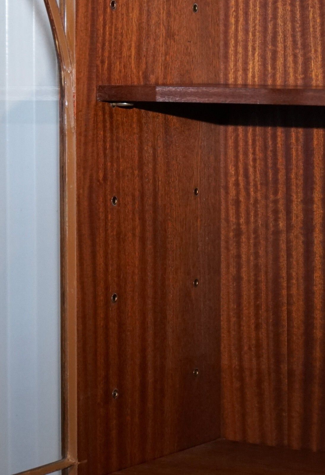 photo buy Pair Georgian Style Display Cabinets Bookcases With Brass Lion Handles