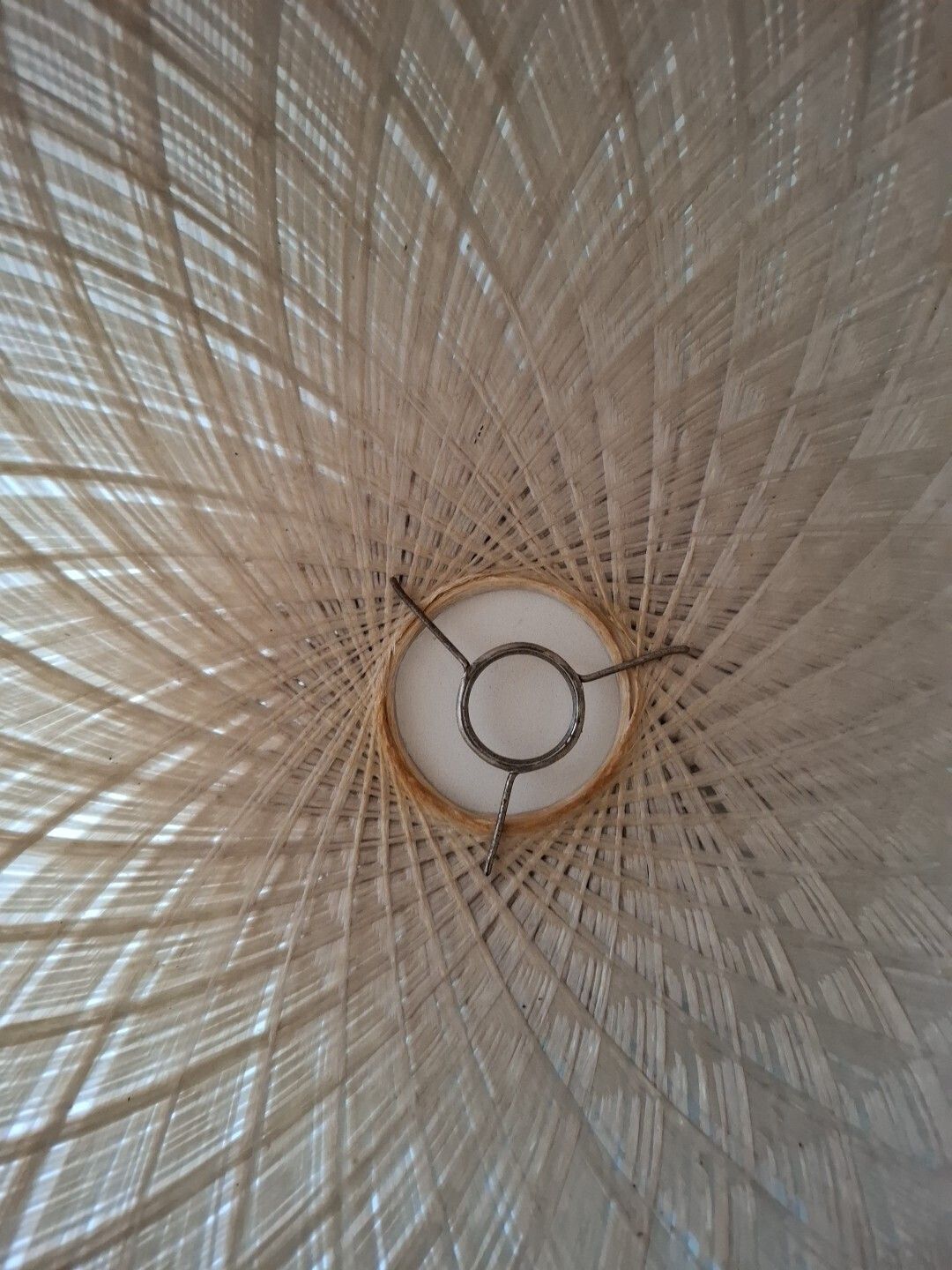 75.0 Space Age Spun Fibreglass Pendant Lampshade Vintage 1970s photo