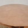 Baret Copper Dining Table Top On Vintage Pedistal photo for sale