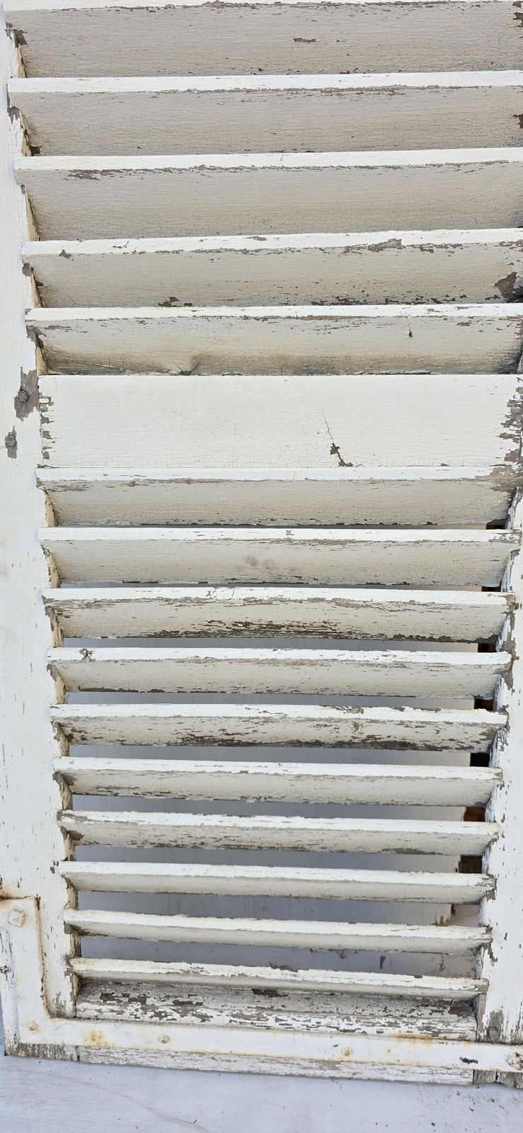photo for sale A Pair Of Tall Antique French Louvred Shutters