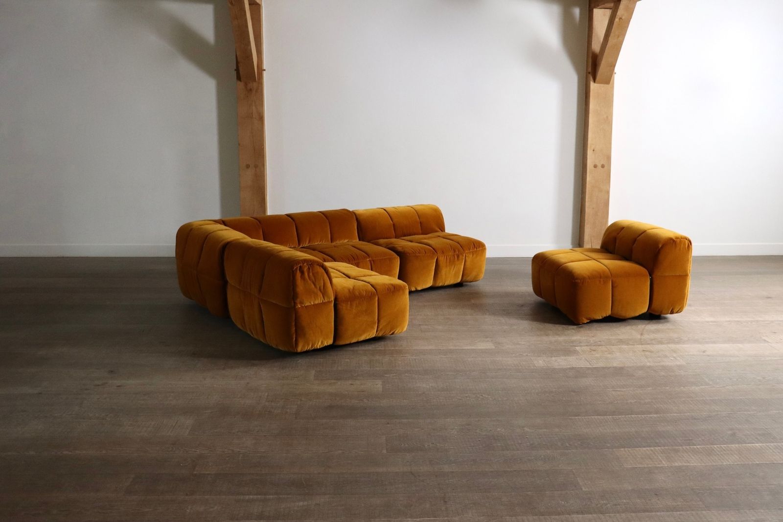 Arflex Strips Sofa Door Cini Boeri In Fluweel, Italië 1968 photo buy