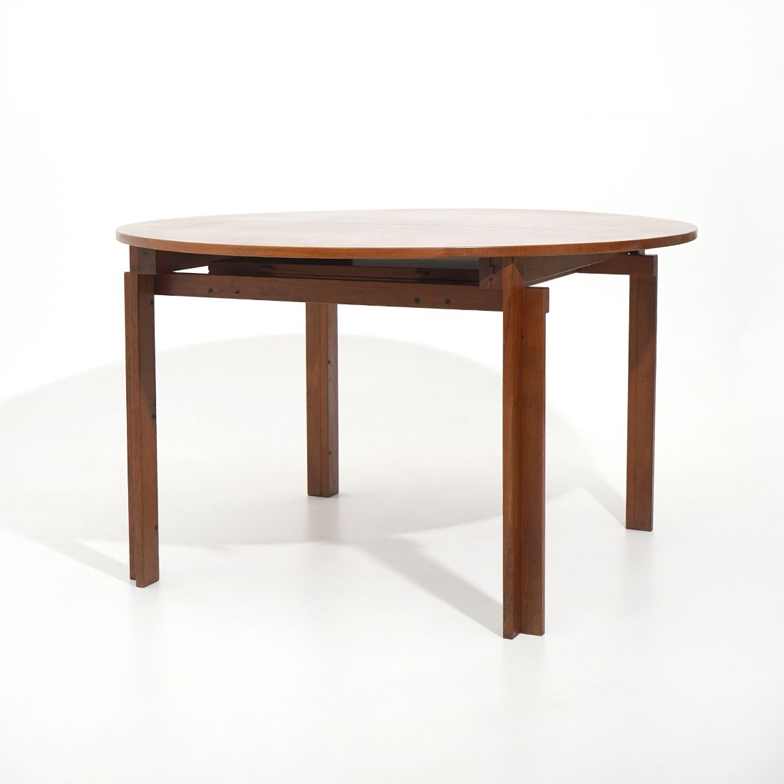 Extendable Round Table By Inge Klingeberg For France E Son, 1960s photo vinterior