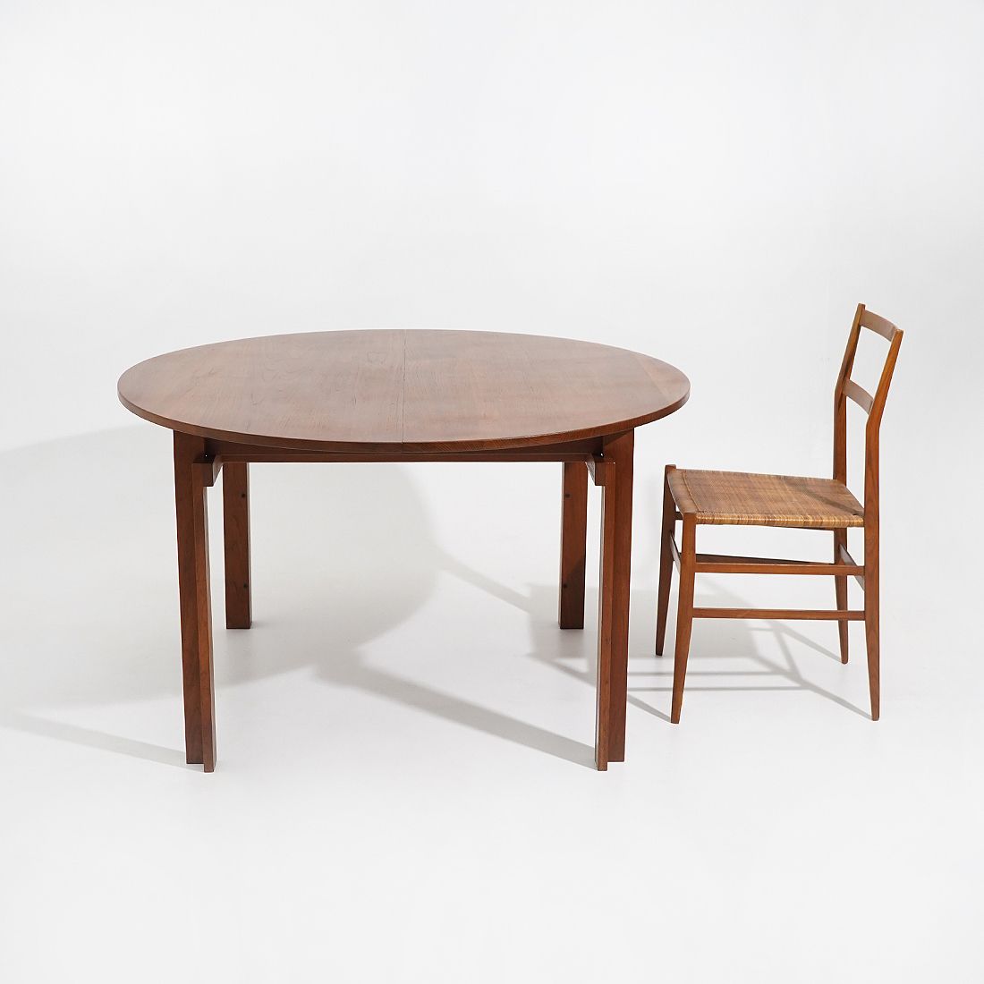 photo buy Extendable Round Table By Inge Klingeberg For France E Son, 1960s