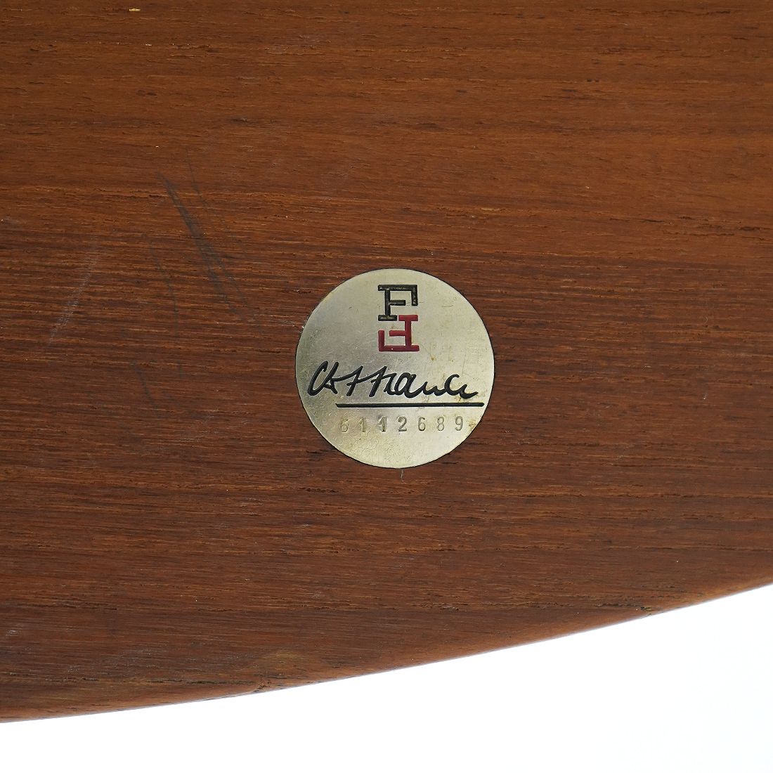 photo vintage Extendable Round Table By Inge Klingeberg For France E Son, 1960s