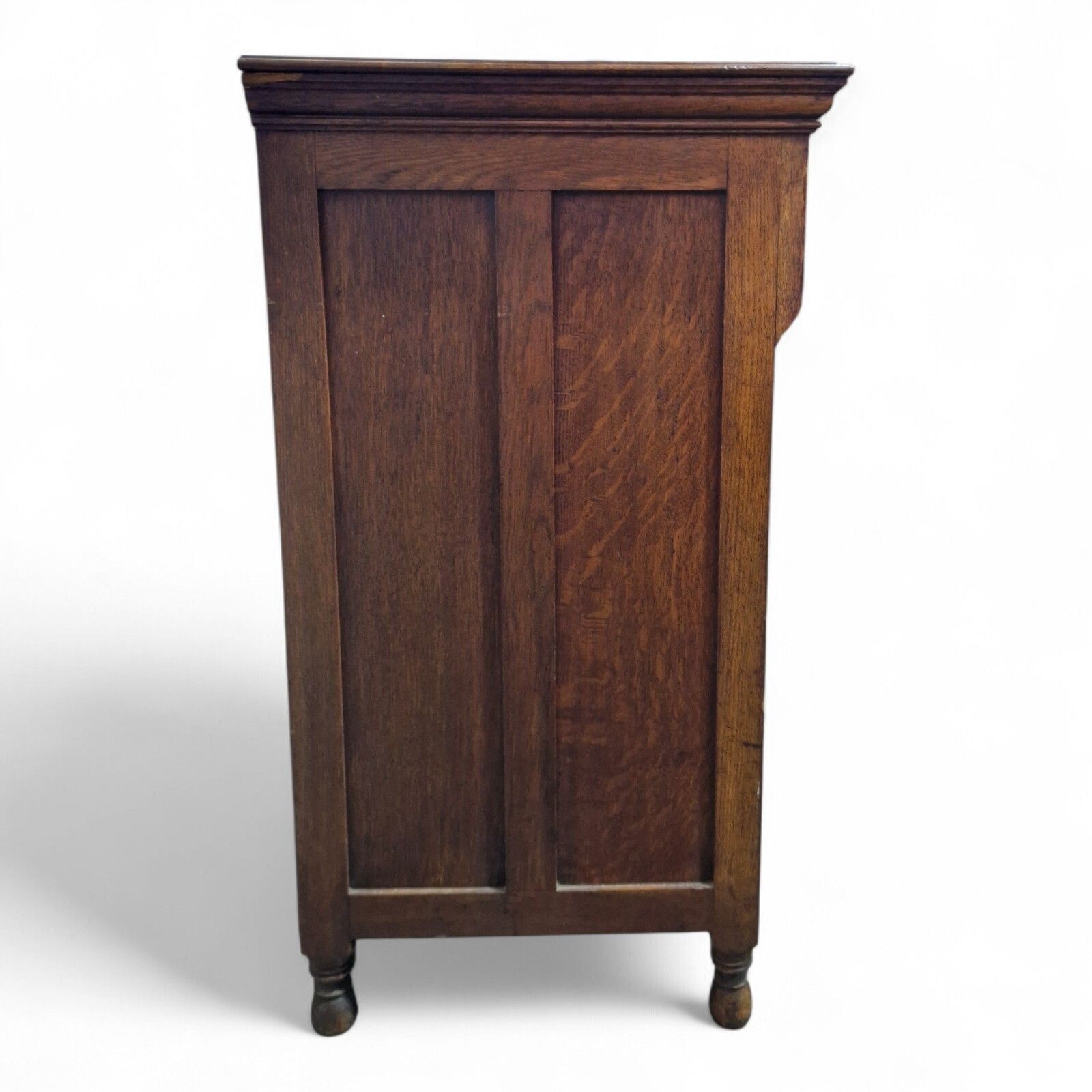 photo buy Victorian Oak Sideboard Carved Cabinet 3 Door 3 Drawer Ornate Side Cupboard