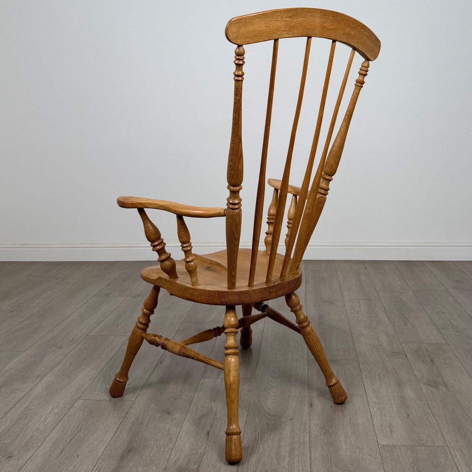Antique 20th Century Farmhouse Windsor Armchair In Oak ( Af 5430 ) photo for sale