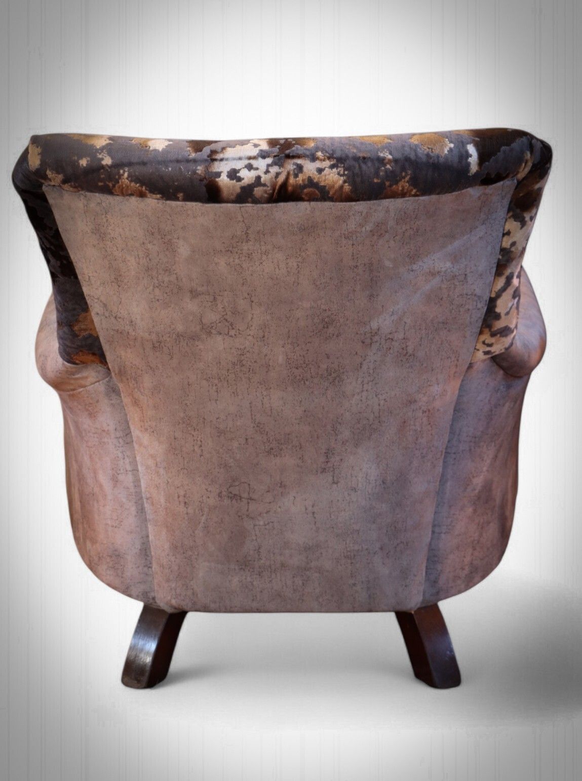 Stunning John Sankey Slipper Armchair Cosmos Velvet Dark Grey Club £5500 photo Furniture