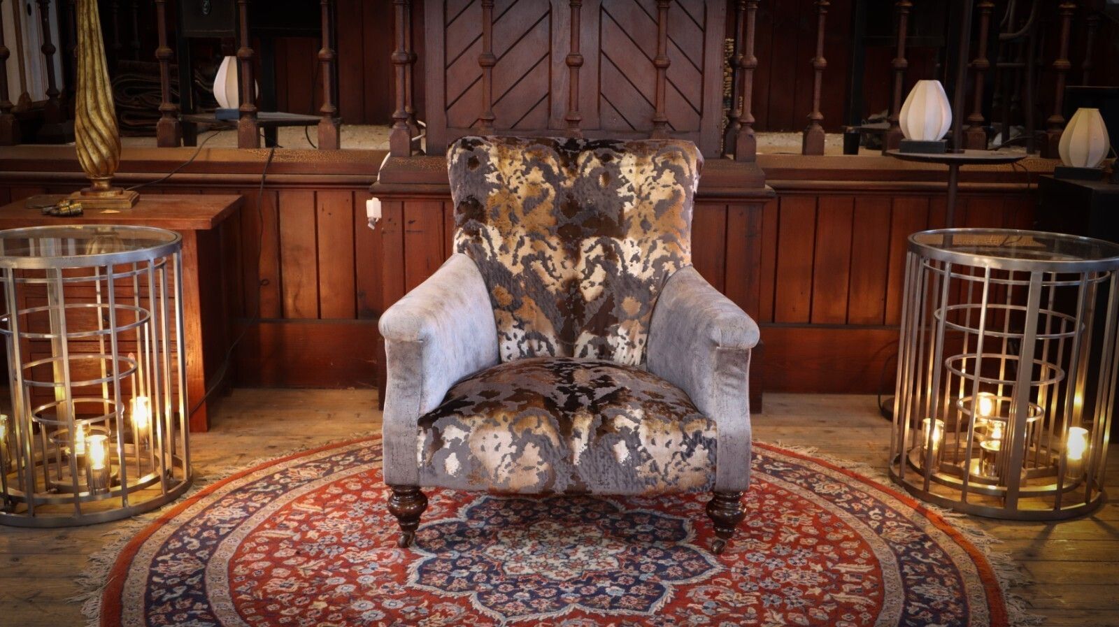 Stunning John Sankey Slipper Armchair Cosmos Velvet Dark Grey Club £5500 photo 1295.0