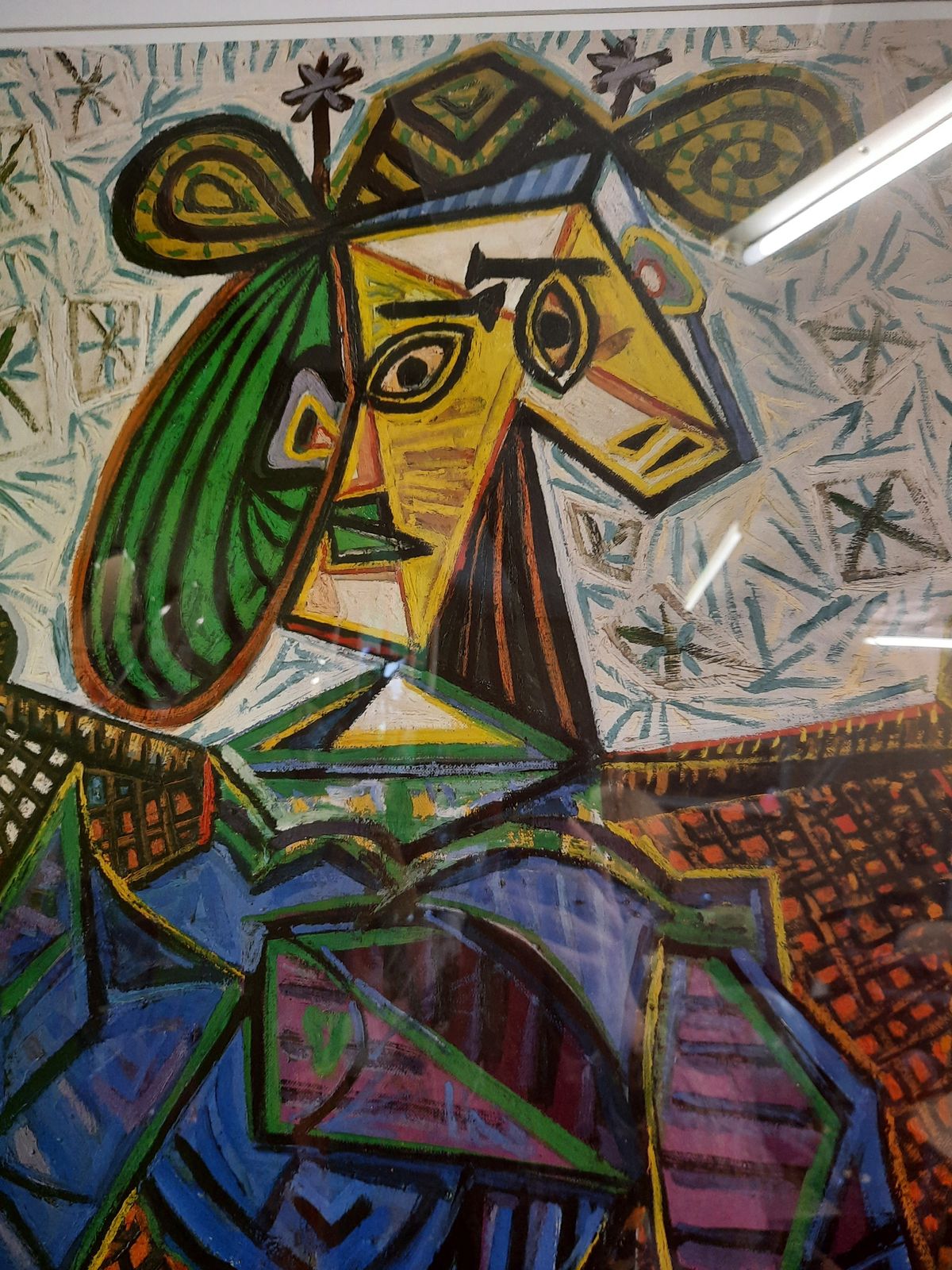 Pablo Picasso Collection Of European Masters Framed Print / Femme Assise Dans Un Fauteuil photo Art