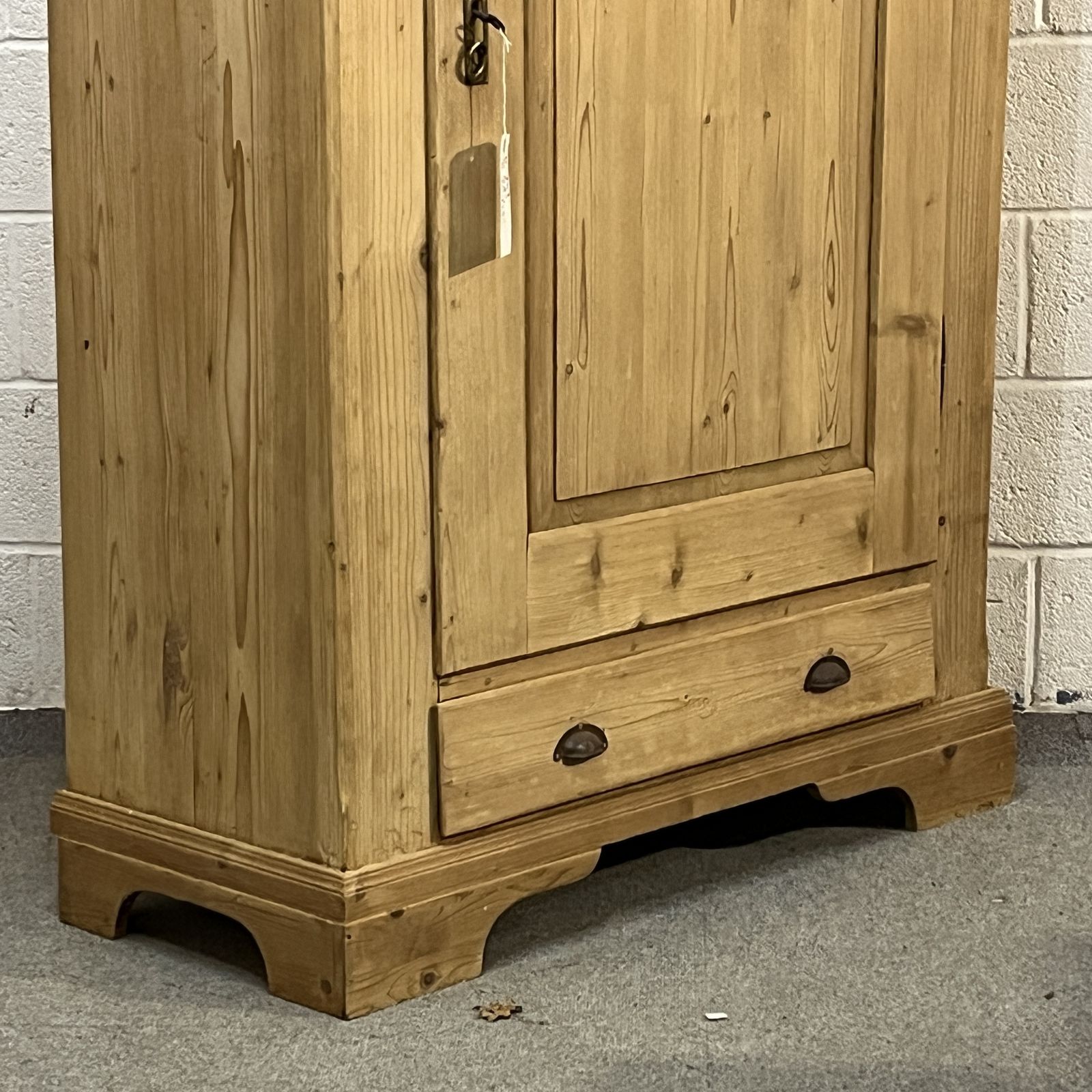 Antique Pine Small Wardrobe, 1910s photo 840.0