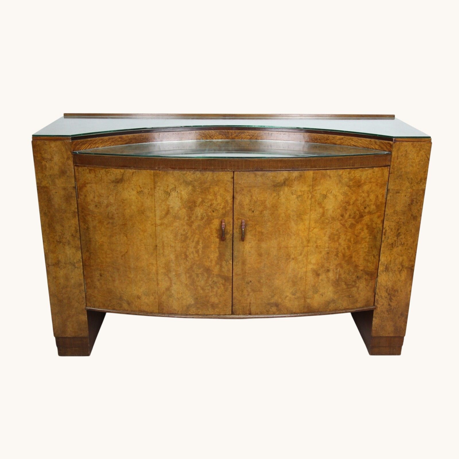 A Rare John Walker & Sons Art Deco Walnut Veneered Sideboard – Made In Scotland