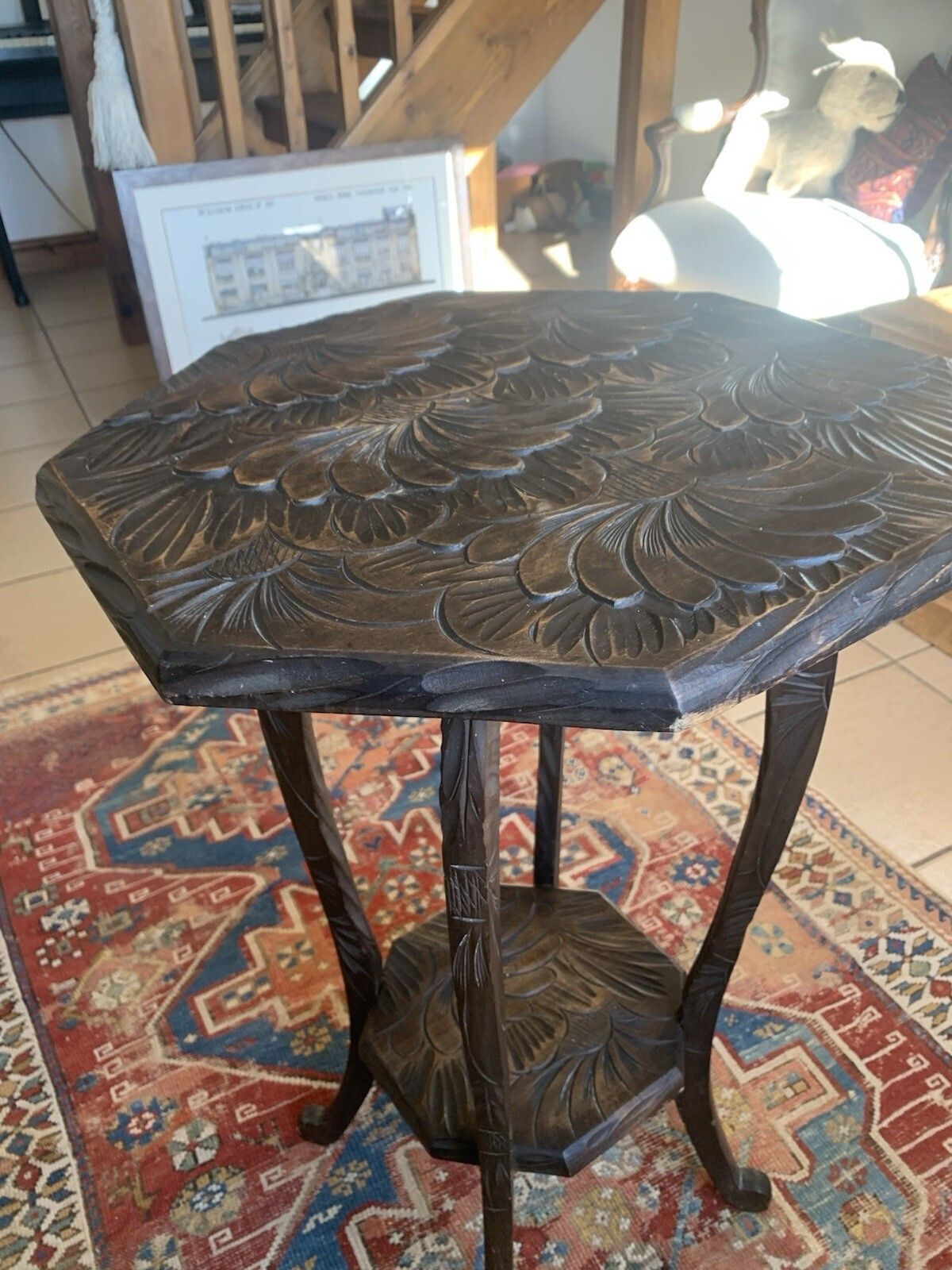 Arts And Crafts Liberty Japanese Chrysanthemum Table. photo vintage