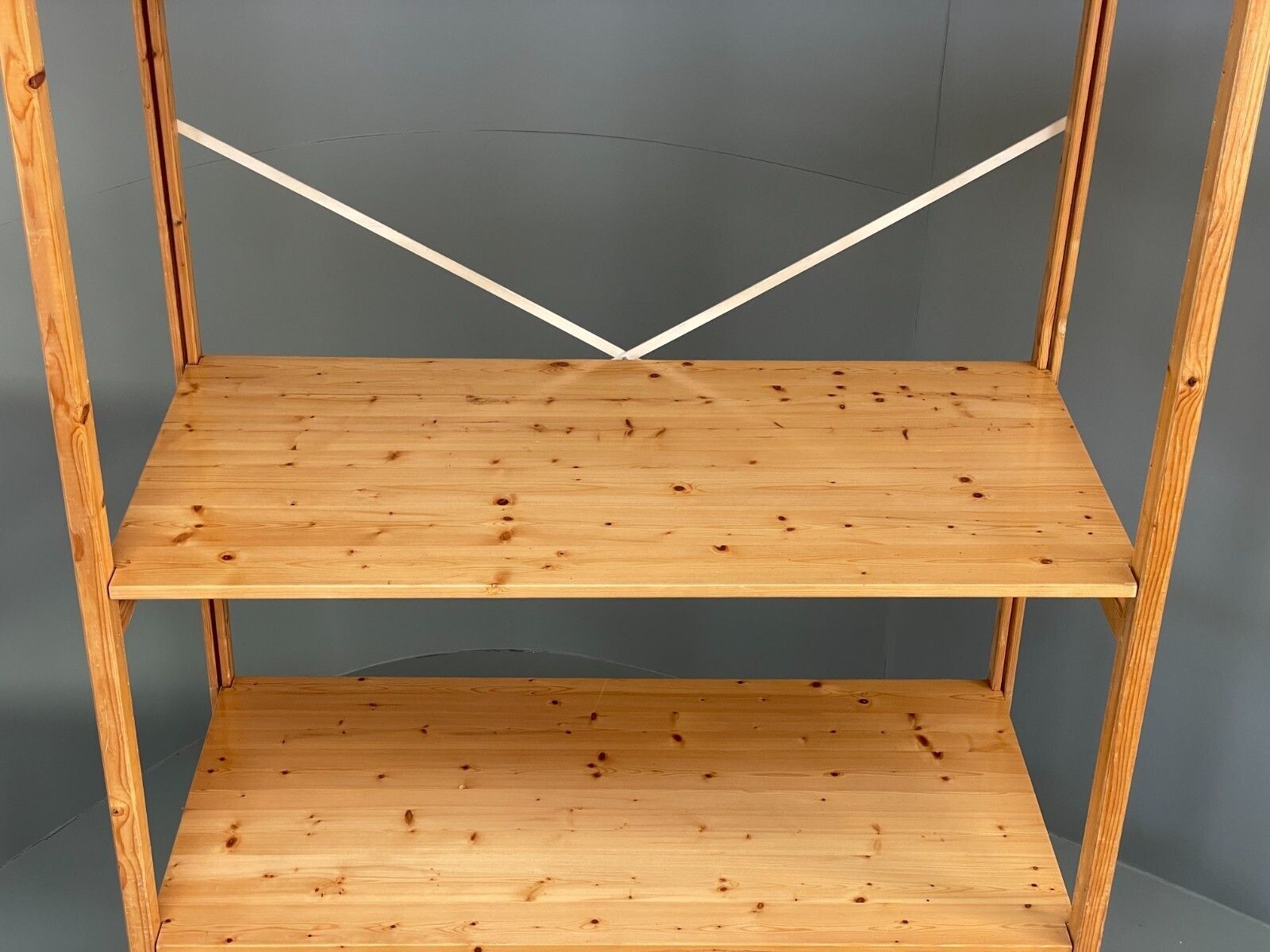 Lundia Pine Shelving System Vintage Adjustable Retro Scandi photo vinterior