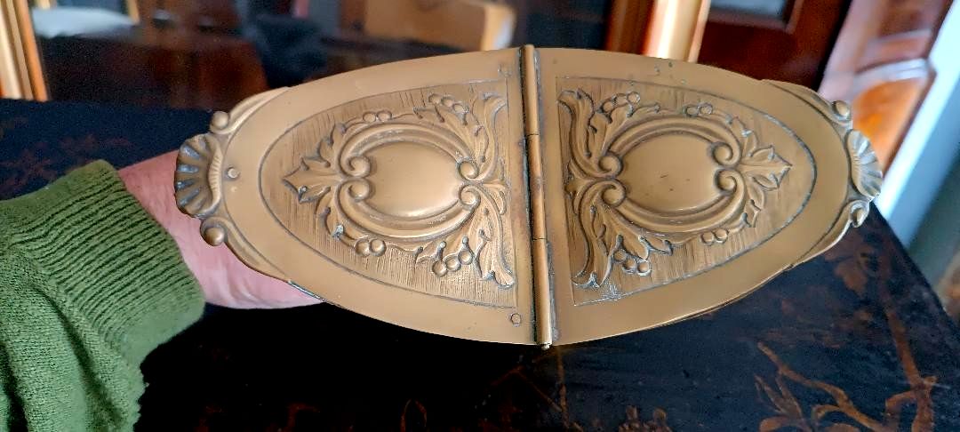 Embossed Copper Incense Holder, 19th Century, Italy photo 136.0