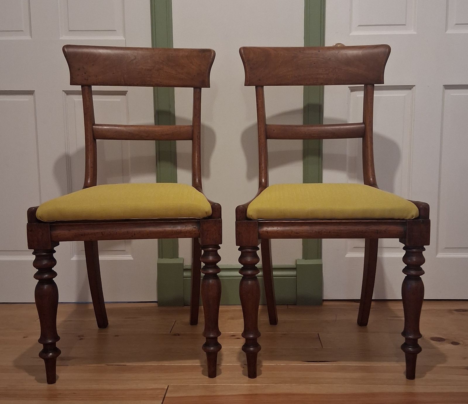 Pair Of Victorian Mahogany Dining Chairs photo buy