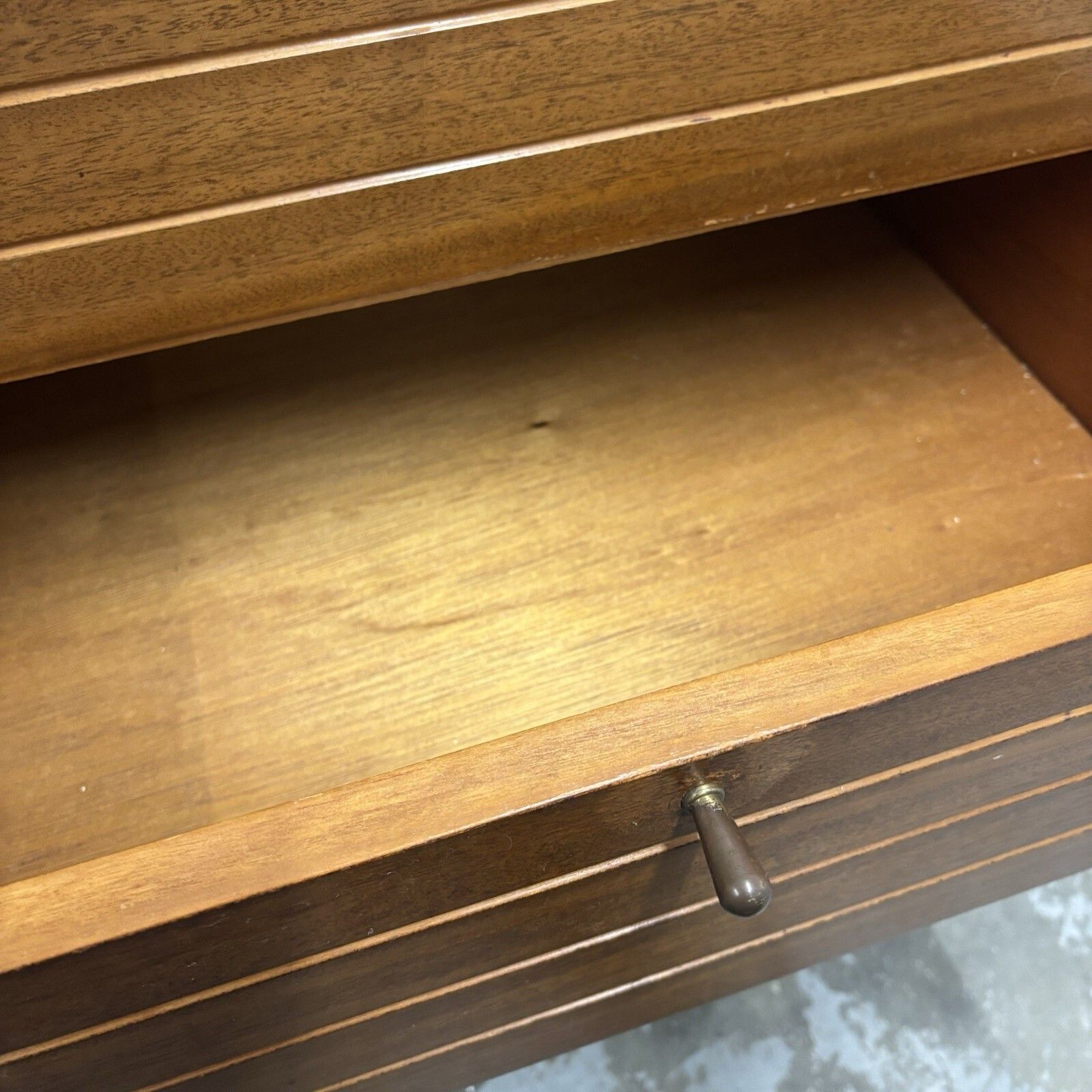 Mid Century Sideboard 1960s Vintage Cabinet With Drawers & Bar Storage photo 650.0