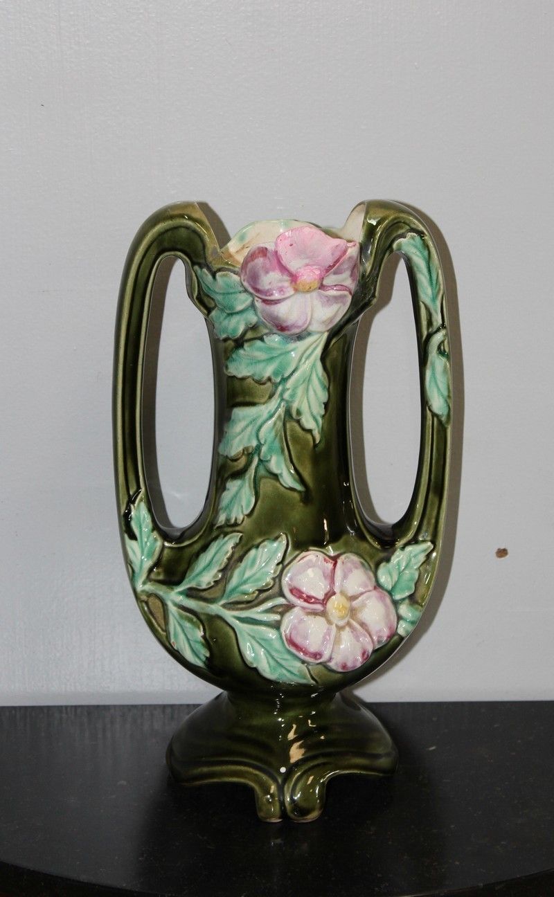 Pair Of Twentieth Barbotines Vases photo furniture