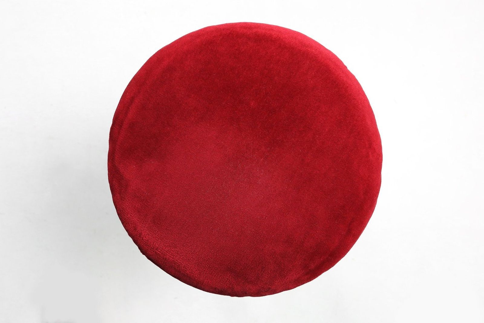 Art Deco Piano Stool In Black Lacquered Wood With Red Velvet, 1920s photo buy
