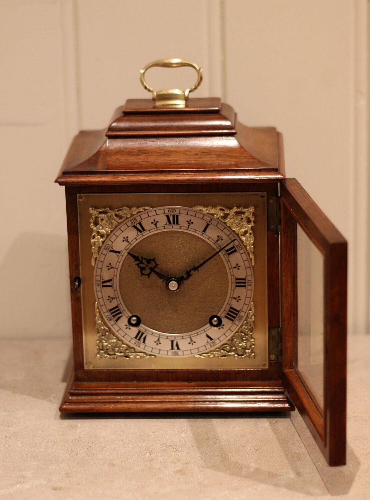 Garrards Walnut Bracket Clock photo furniture
